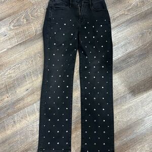 Black Studded Women's Jeans Size 26